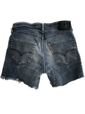 Levi’s Vintage Engineered Denim Shorts Womens Size 32 Dark Wash Mid Rise Stretch